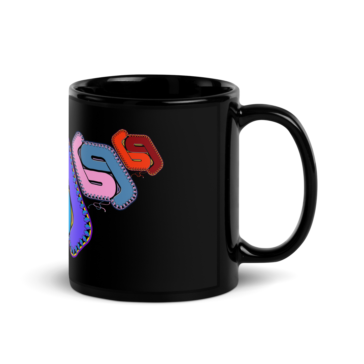 "Laced Up Progression" Black Glossy Mug